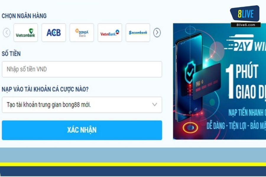 Nhiều hình thức nạp tiền cho bạn lựa chọn